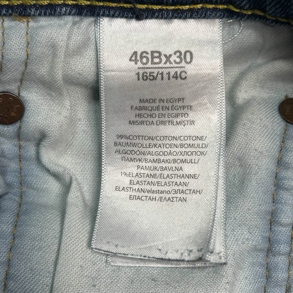 Polo Ralph Lauren Mens Hampton Relaxed Straight Jeans Blue Size 46B x 30